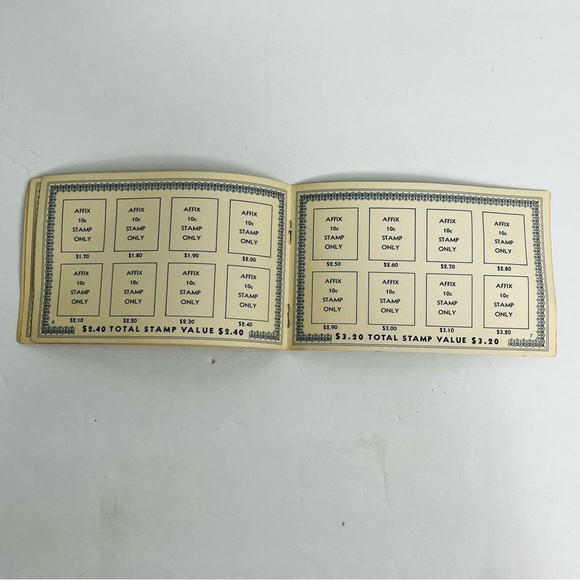 us w57 2 in postal savings booklet form ps33-10a savings stamps 1941 - Picture 4 of 8